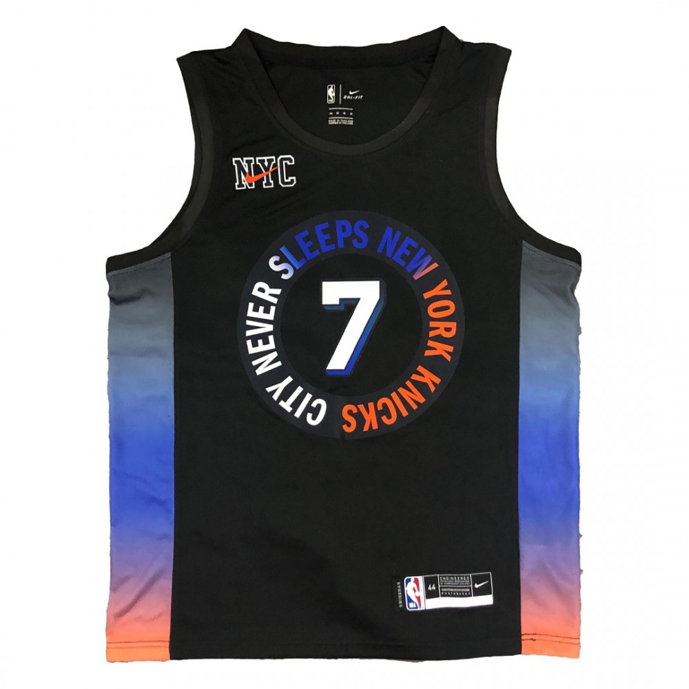 Men's New York Knicks Carmelo Anthony #7 Black 2020/21 Swingman Jersey - City Edition-Pro Kit Vault | Brand New 26/27 Sports Jerseys
